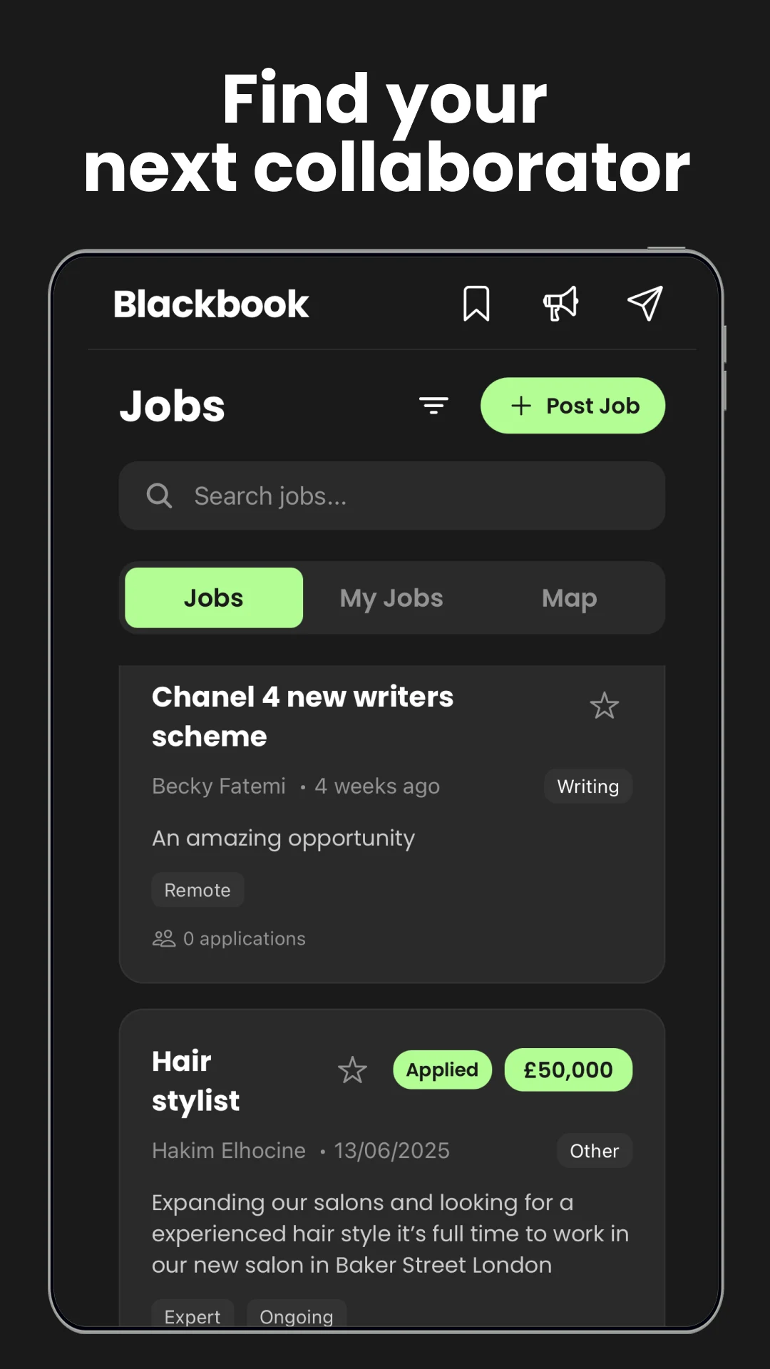 Blackbook screenshot