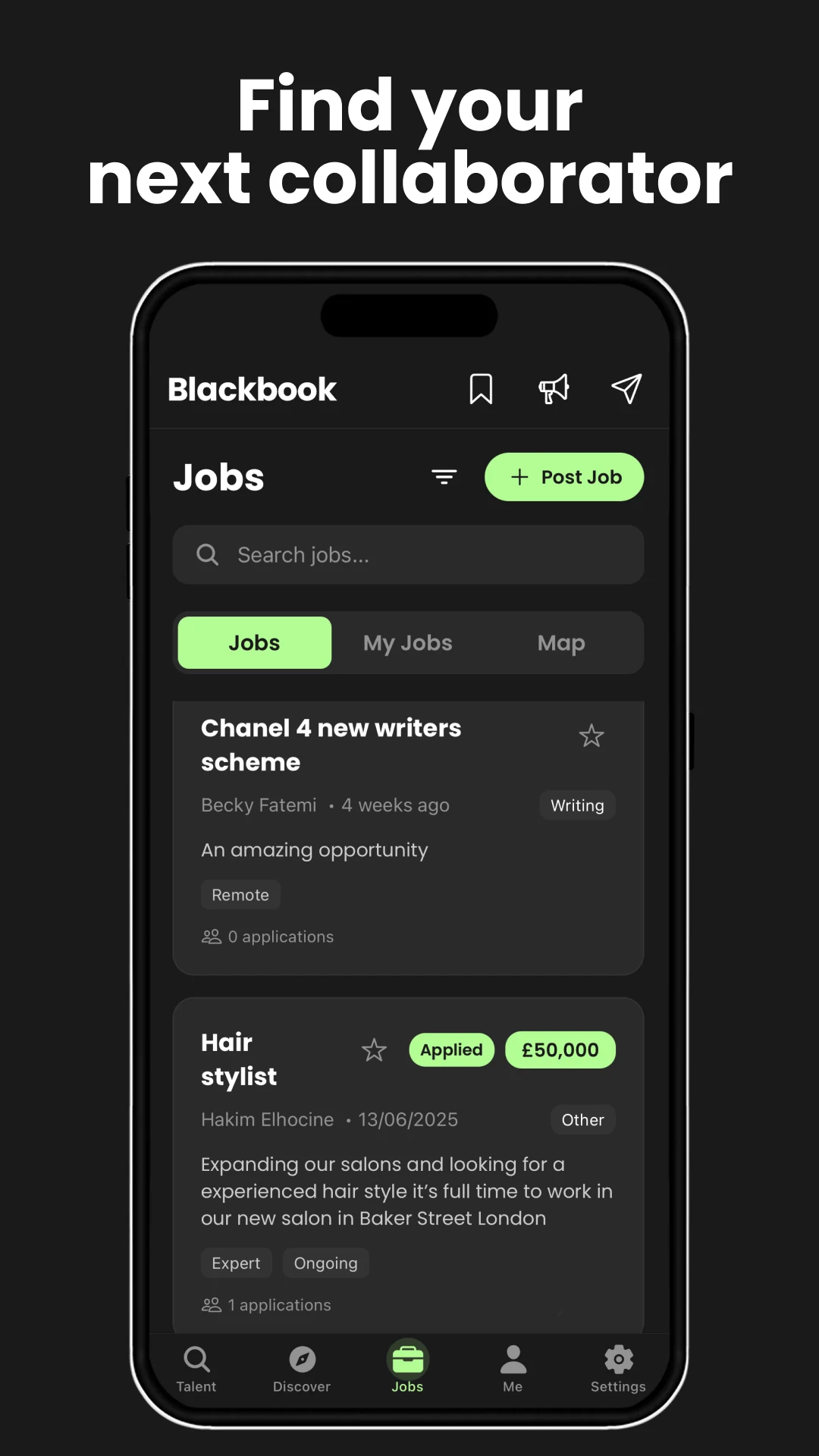 Blackbook screenshot
